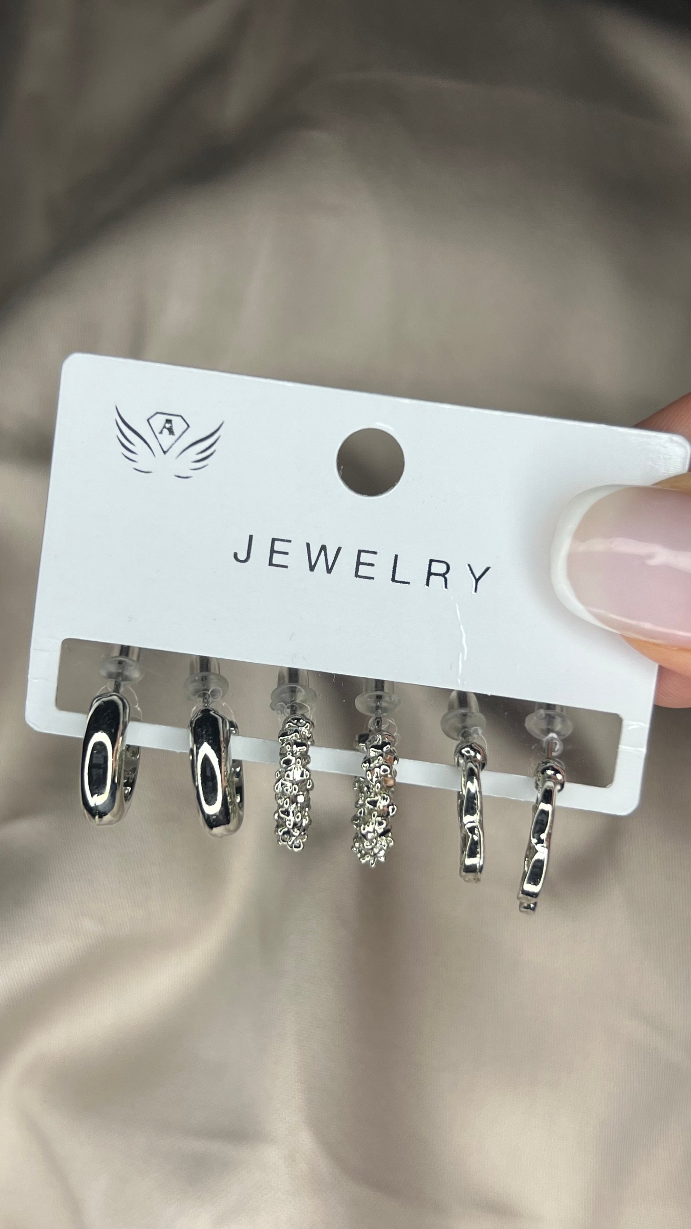 Gümüş 3 Lü Set Küpe