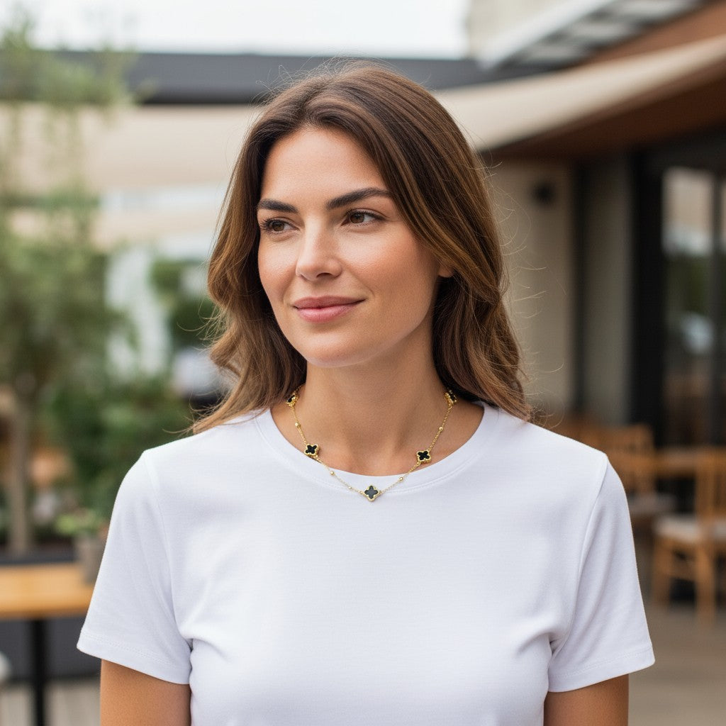 Yonca Paslanmaz Çelik Kolye