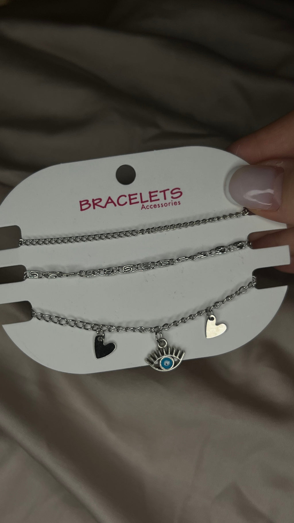 Kadın 3'Lü Gümüş Kombin Bileklik Seti