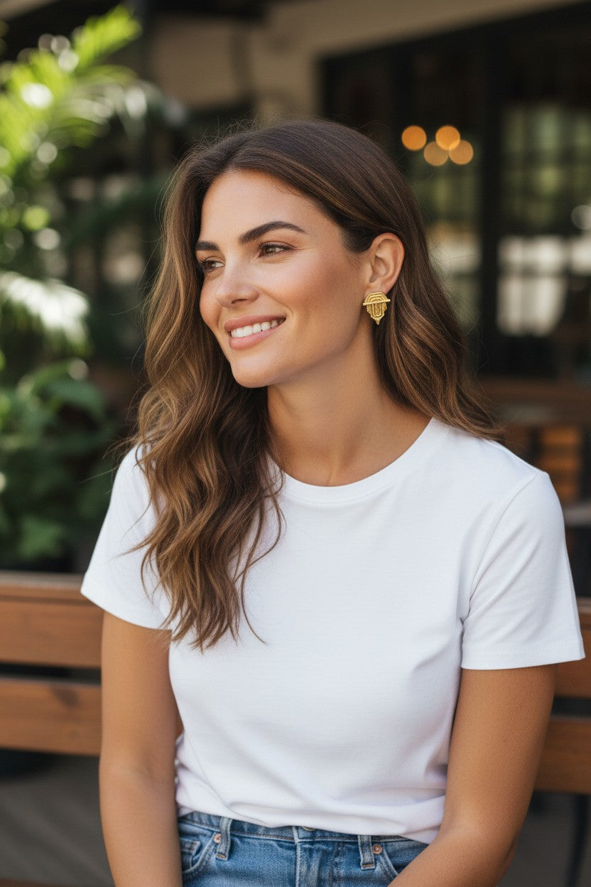 Serenay Küpe Gold Ve Gümüş